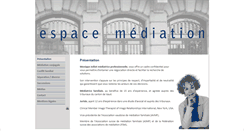 Desktop Screenshot of espace-mediation.ch